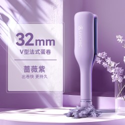 LivChic 蛋卷头卷发棒32mm水波纹蛋蛋卷发棒负离子卷发羊毛卷女