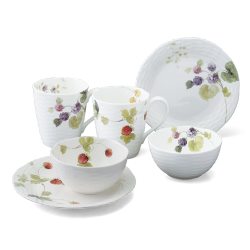 Narumi 鸣海 餐具套装 露西花园 6件套 微波炉加热&amp;洗碗机清洗兼容 96011-23336P