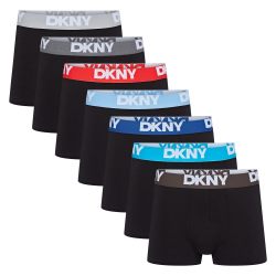 DKNY 西雅图男式内裤, 黑色/蓝色/红色/灰色
