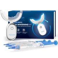 MySmile 敏感牙齿美白套装 LED光疗加速 10分钟快速美白 3支过氧化脲美白凝胶 珐琅质安全 防水设计 家用牙齿美白仪器