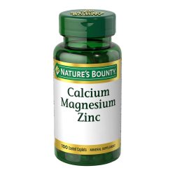 Natures Bounty 自然之宝 钙矿物补充剂 钙、镁、锌 适合成人使用 100粒 1件装 骨骼健康 免疫支持