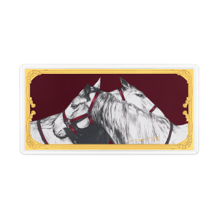 周大生 孙浩联名 情比金坚 生肖马 0.1g 黄金投资金钞