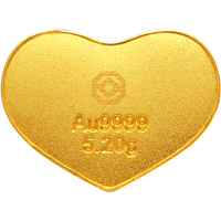 积存金 足金爱心金砖 5.2g