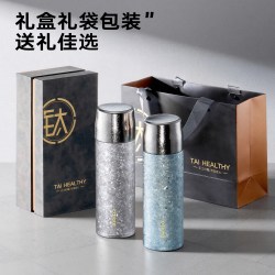 卡罗特 纯钛保温杯钛杯茶水分离杯480ml