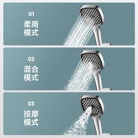 FLOVA丰华 按键式三功能手持花洒喷头