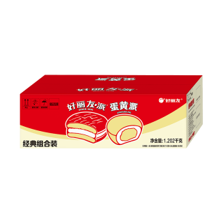 好丽友 巧克力派蛋黄派组合装 40枚1202g 蛋糕糕点