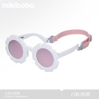 mikibobo 儿童偏光太阳镜 0-3岁儿童专用 防晒UV400男童女童 宝宝墨镜 P80008花朵系列-白框