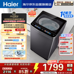 海尔 波轮洗衣机全自动 12KG直驱手搓式3.0  立体手搓水流 精华洗 除菌螨  BSE5CD3