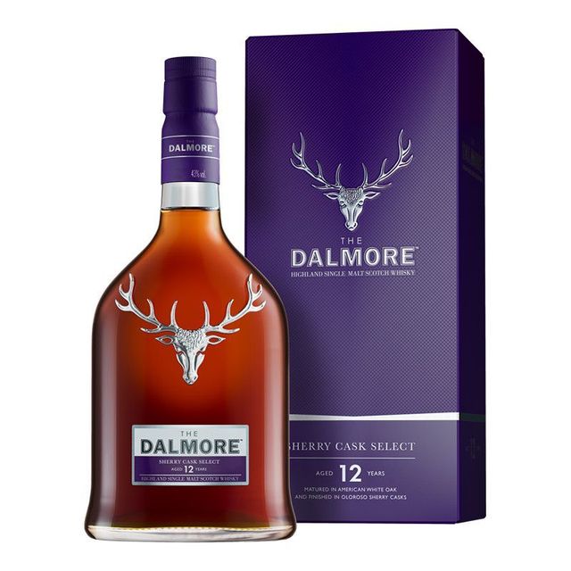 大摩 Dalmore 大摩12年雪莉桶700ml 苏格兰单一麦芽威士忌进口洋酒有码