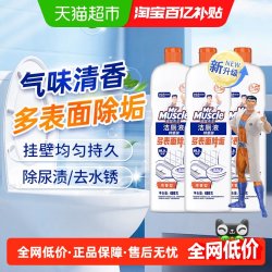 威猛先生 马桶清洁剂洁厕液洁厕灵洁厕宝480g*3清香型厕所清洁杀菌