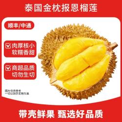 鲁禧 榴莲金枕榴莲水果新鲜榴莲泰国进口保鲜整个带壳榴莲生鲜巴掌榴莲 泰国金枕榴莲单果净重2斤起