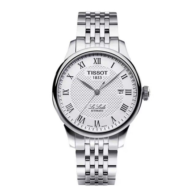 TISSOT 中古99新天梭1853/经典力洛克/39.3mm/白盘钢带/瑞士男表