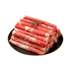 合钦 鲜原切牛肉卷肥羊卷0添加草原散养新鲜牛羊肉肉火锅烤肉食材 原切肥羊卷4斤
