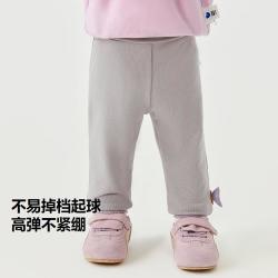 迷你巴拉 女童柔软舒适高弹甜美萌趣紧身打底裤