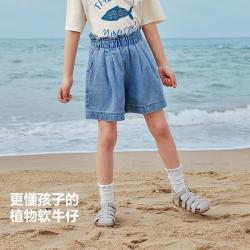 迷你巴拉 女童植物柔软透气宽松A版花苞外穿短裤