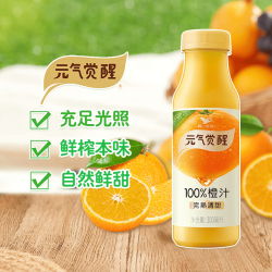 统一 元气觉醒 100%橙汁 300ml*12瓶