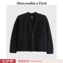 Abercrombie & Fitch 圈圈纱V领针织开衫