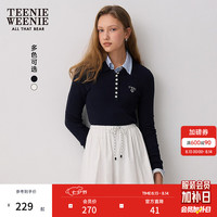 TEENIE WEENIE 女装Polo领针织衫 藏青色 S 160
