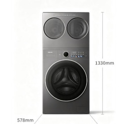 海信 大薄荷2.0 E3S 三筒滚筒热泵洗烘一体 WH120E3S+WV20G-H 12KG