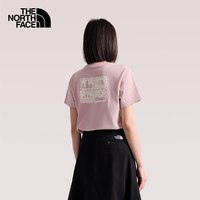 北面 短袖T恤女纯棉印花运动上衣户外透气新款TheNorthFace|8JSN
