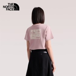 北面 短袖T恤女纯棉印花运动上衣户外透气新款TheNorthFace|8JSN