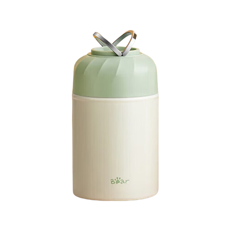 小熊 CX-JB012-S01 316不锈钢 焖烧杯 500ml 豆绿色