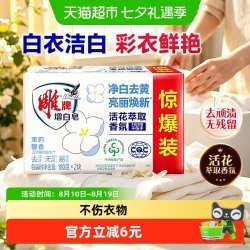雕牌 洗衣皂家用组合装180g*2块洁白增白皂深层去渍净白去黄