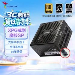 威刚 XPG 全日系金牌全模组 电源 SP1000W 黑色 10年质保