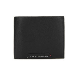 TOMMY HILFIGER 七夕礼物【荔枝纹牛皮】商务休闲多卡位证件卡包钱包