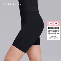 MAIA ACTIVE 3D一体织短短裤骑行裤紧身裤运动训练无缝高腰4分瑜伽裤 62LG18