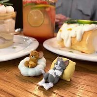 金格羽 猫和老鼠汽车载摆件手办玩偶 一对