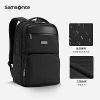 新秀丽 商务高端双肩电脑包16英寸大容量21L 独立电脑仓 防泼溅 轻量化设计NU4*09022 2年质保