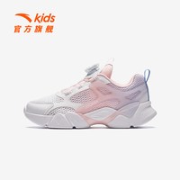 安踏 儿童休闲鞋2026夏季新款跑鞋女大童透气网面运动鞋旋钮扣童鞋