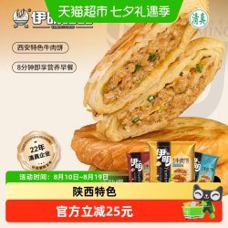 伊明 金丝牛肉饼陕西风味牛肉馅饼锅盔手抓饼早餐纯牛肉 黑胡椒100gx12片
