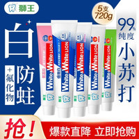 狮王 牙膏组合    白桃+青柠+葡萄120g*3+倍效白极地薄荷+缤纷果萃180g*2