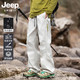 JEEP SPIRIT 防泼水防风 米灰色 XL 男士休闲裤