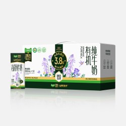 认养一头牛 3.8有机高蛋白纯牛奶 200ml*12盒*2箱