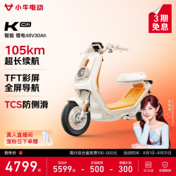 小牛电动 K Citi 电动自行车 48V30Ah锂电