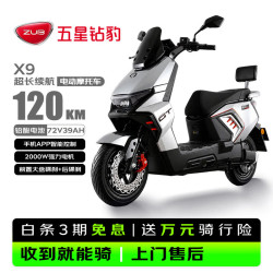 五星钻豹 大功率 电动摩托车  石墨烯电池 39Ah 72V