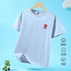 德尔惠 国潮短袖夏季圆领百搭复古中国风男女同款宽松T恤