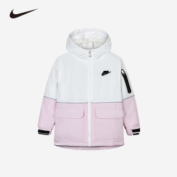 NIKE 童装男女童棉服冬季新款帽子防风儿童保暖上衣