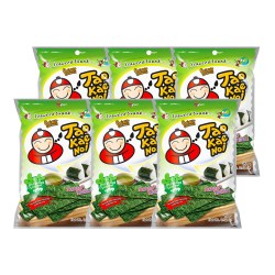 TAO KAE NOI 陈哲远代言TaoKaeNoi老板仔旗舰店泰国进口网红袋紫菜零食15G*6包