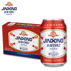 KINGSTAR 啤酒1982原浆啤酒经典大师精酿10度330m1982原浆啤酒经典 330mL 24罐 整箱装