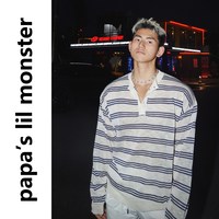 PAPASLILMONSTER 条纹长袖T恤 男
