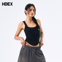 HDEX明星同款修身显瘦方领针织背心女辣妹收腰吊带
