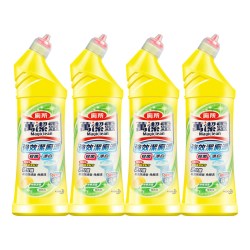 花王 万洁灵洁厕剂500ml*4瓶柠檬味免刷洗马桶清洁剂洁厕灵