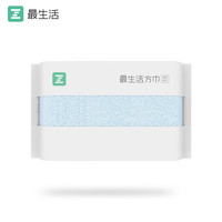 最生活 国民系列全棉抗菌面巾 蓝色 1条装