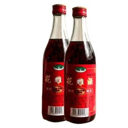 越善 买一送一2瓶绍兴花雕酒三年陈一级黄酒正宗家用自饮料酒