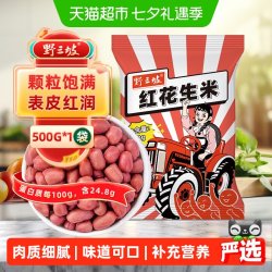 野三坡 新红皮花生米500g生制红润光滑粒粒甄选口感香醇还原本味