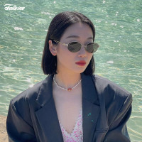 FAKEME 宋佳同款 轻奢金属墨镜 白月光 backbone
